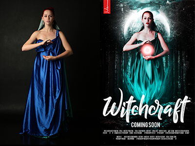 Witchcraft poster photomanipulation