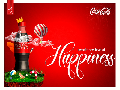 Coca Cola, a whole new level of Happiness 3d advertising cocacola