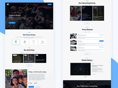 Charity - Landing Page Concept