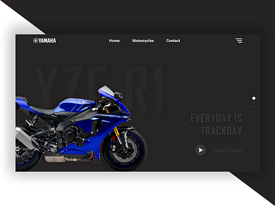 Yamaha R1 - Landing page