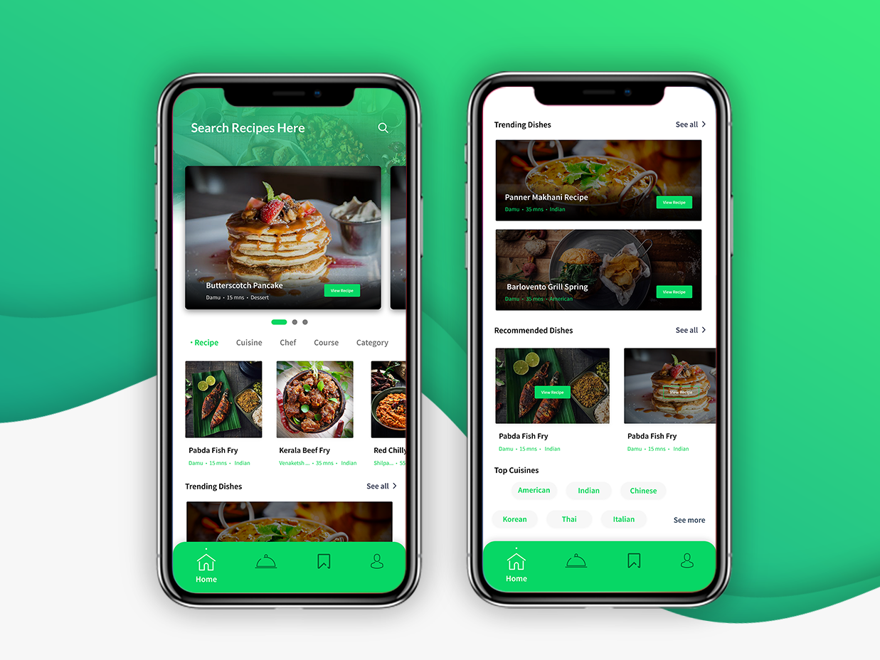 Recipe App Design by Sundeep on Dribbble