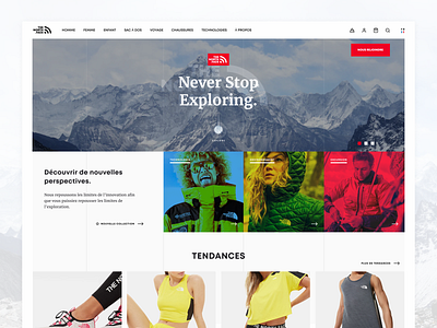 Landing Page | Daily UI 003 | TheNorthFace redesign