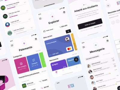 Fetch — Banking Mobile App | UI Design