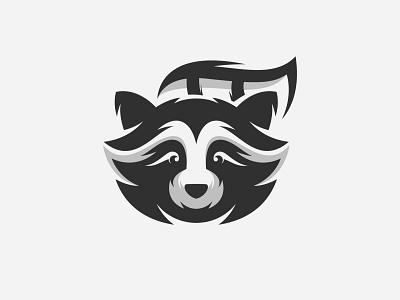 racoon logo art branding design esport icon identity illustration logo mark racoon racoonlogo tshirt