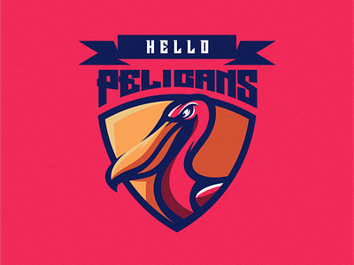 PELICAN LOGO art branding design esport icon identity illustration logo mark pelican tshirt vector