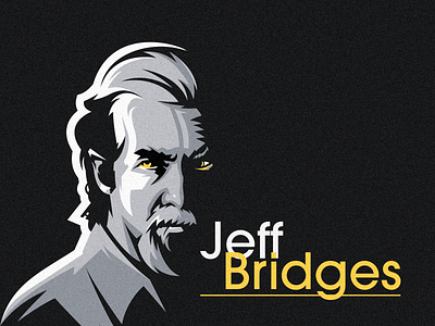 Jeff Bridges illustration art branding design esport icon identity illustration jeff bridges logo mark old tshirt vector