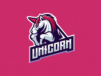 Unicorn Logo Design animation art branding design esport graphic design identity illustration logo mark motion graphics sport tshirt vector