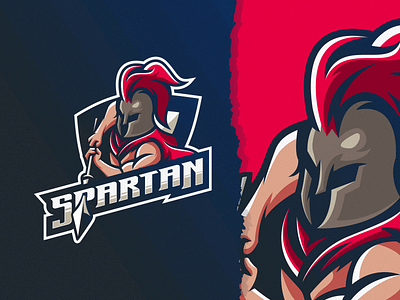 Spartan logo team art branding club design identity illustration logo mark spartan team tshirt vector