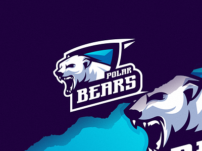 polar bear logo art bear bearlogo branding design identity illustration logo mark polar tshirt vector