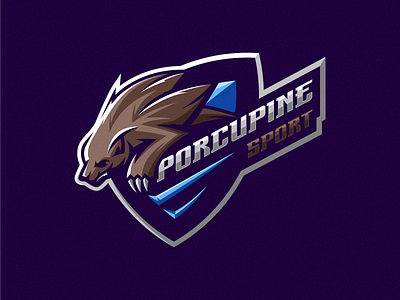 Gamers School branding design graphic design identity illustration logo mark motion graphics porcupine sport vector
