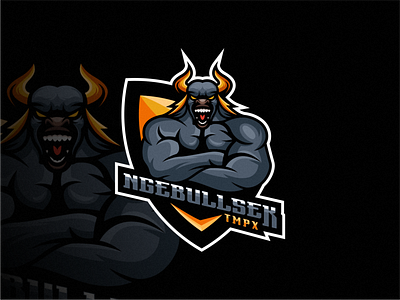 Bull logo design animation art branding bull design identity illustration logo mark tshirt