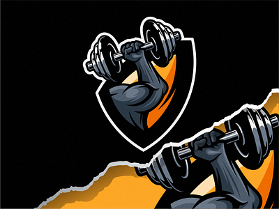 Muscle Logo art branding design gym identity illustration logo mark muscle tshirt vector
