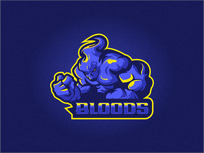 Bloods Logo Design art blood logo bloods branding design fire graphic design identity illustration logo mark skull tshirt vector