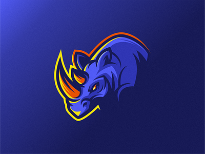 Rhino Logo animation art branding design graphic design identity illustration logo rhino rhino logo tshirt vector