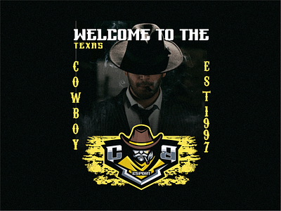 Cowboy logo branding cowboy cowboy logo design identity illustration logo mark template tshirt vector