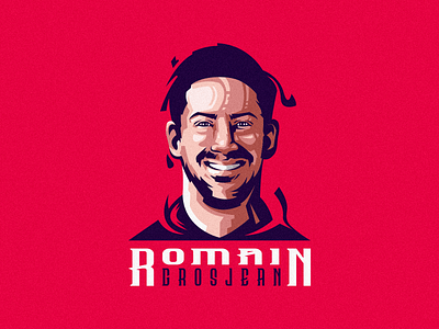 romain grosjean illustration