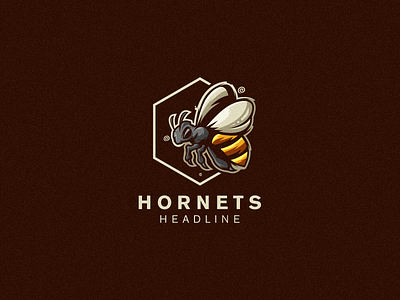 hornets bee logo bee bee logo branding design identity illustration logo mark tshirt vector