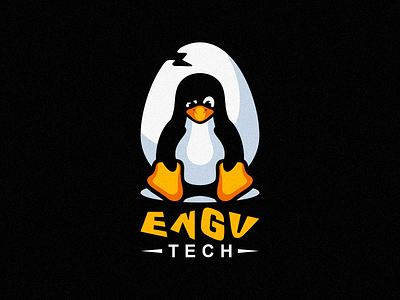 PENGUIM LOGO branding design identity illustration logo mark penguin penguin logo tech tshirt vector