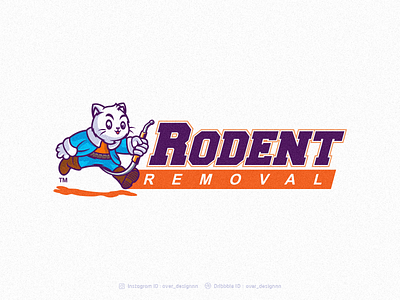 Rodent Removal branding design identity illustration logo mark tshirt vector