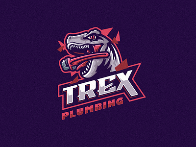 TREX PLUMBING LOGO branding design identity illustration logo mark tshirt vector