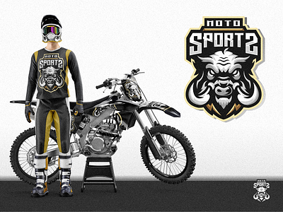 Moto Sports Logo branding design identity illustration logo mark moto pig sports tshirt vector