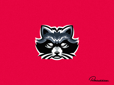 Racoon Logo branding design identity illustration logo mark racoon tshirt vector
