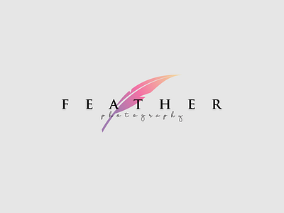 Feathers design feathers logo mark photography vector