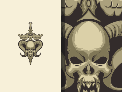Skull1 design logo mask skull