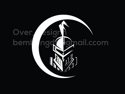 Gladiator design flet identity logo mark vectory