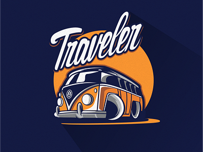 traveler art branding design happy icon identity illustration logo mark travel traveler