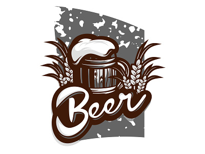 beer logo design illustration