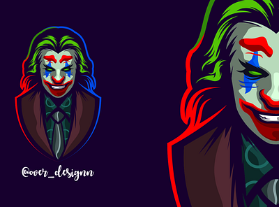 joker branding design esport gamers icon identity illustration logo mark tshirt vector