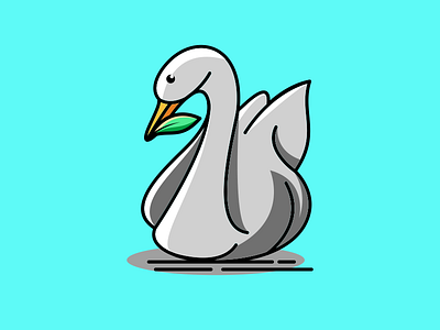 swan art branding design identity illustration logo mark swan swan logo swans swanson tshirt