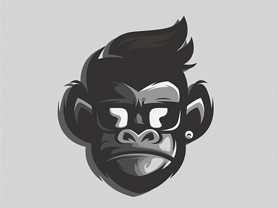 gorilla logo illustration art branding design esport icon identity illustration logo mark tshirt