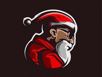 santa claus art branding design esport icon identity illustration logo mark tshirt vector