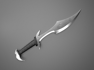 Knife - Melee weapon - 3d Model. 3d animation b3d blender cgi graphics modeling motiongraphics weapon