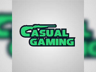 Casual Gaming logo art casualgames gaming logo vector