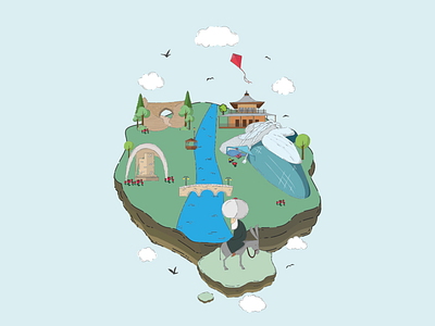 Konya City Illustration 3 animation character coloful design dribble firstshot flat graphicdesign identity illustration illustrator ios lettering logo minimal mobile typography ux vector website