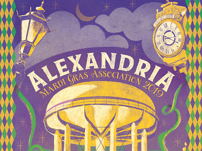 Alexandria Mardi Gras Association 2019 alexandria louisiana mardi gras poster