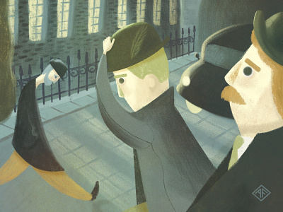 London Stroll illustration london mood texture