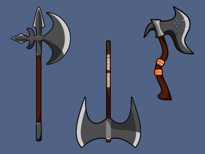 fantasy axes fantasy game art rpg swords vector weapons