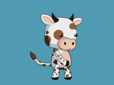 idling cow sprite