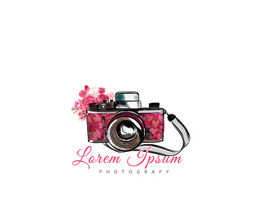 Watercolor camera logo