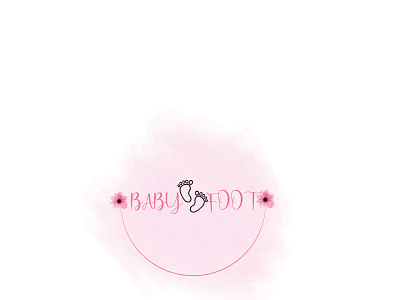 Baby Foot baby foot logo logo design watercolor baby foot logo watercolor logo