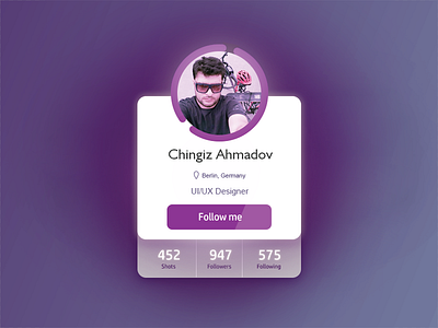 Daily UI 6 - User Profile android app id ios profile profile name user user name user profile