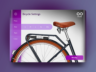 Dayily UI 7 - Settings advanced search android app bicycle cycling details ios mobile app more settings ui uiux ux