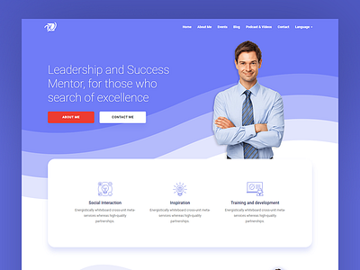 Coaching website UI personal