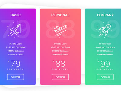 Pricing Table pricing table