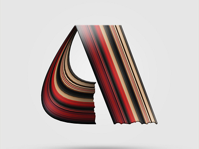 Get the flow | Letter A 36daysoftype 36daysoftype08 3d art 3dalphabet 3dlettering alphabet typography dailytype illustration letter a typogaphy