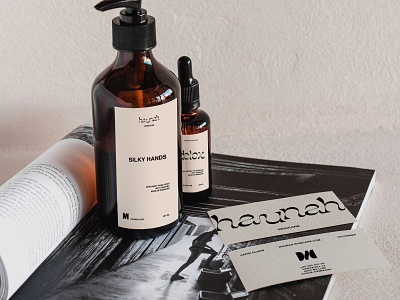 Hanuah Skincare Branding brand design branding cosmetics ecommerce minimal organic packaging skincare typography